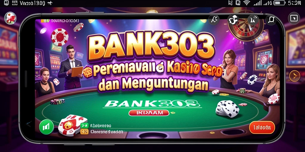 Tampilan gameplay kasino yang mengesankan di BANK303.