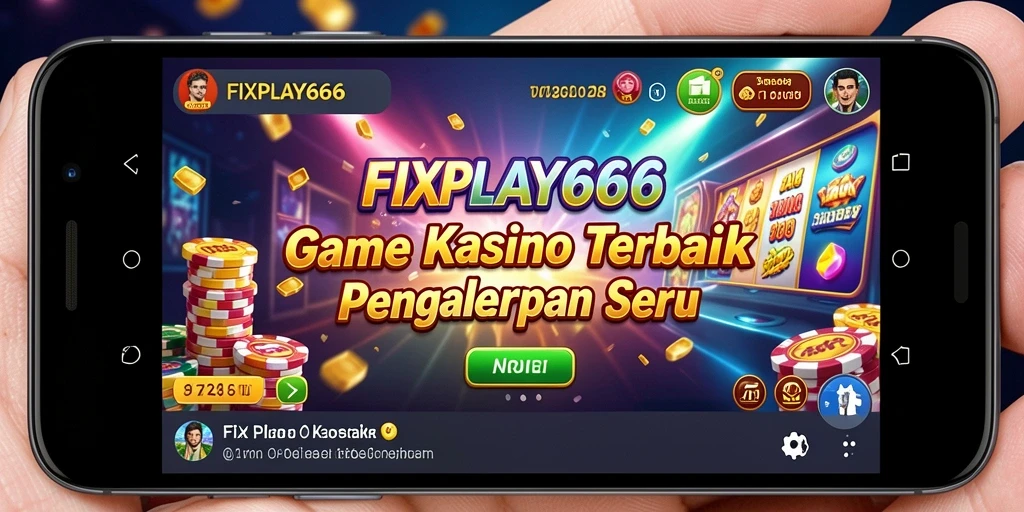 Tampilan gameplay seru FIXPLAY666 dengan berbagai permainan Kasino.