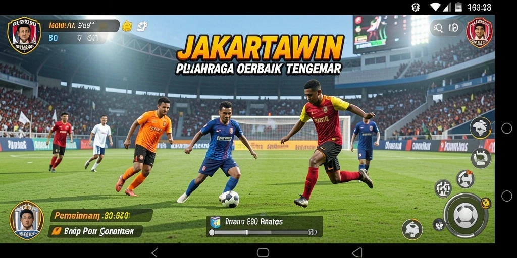 Screenshot gameplay <strong>JAKARTAWIN</strong> menampilkan aksi seru dalam olahraga.