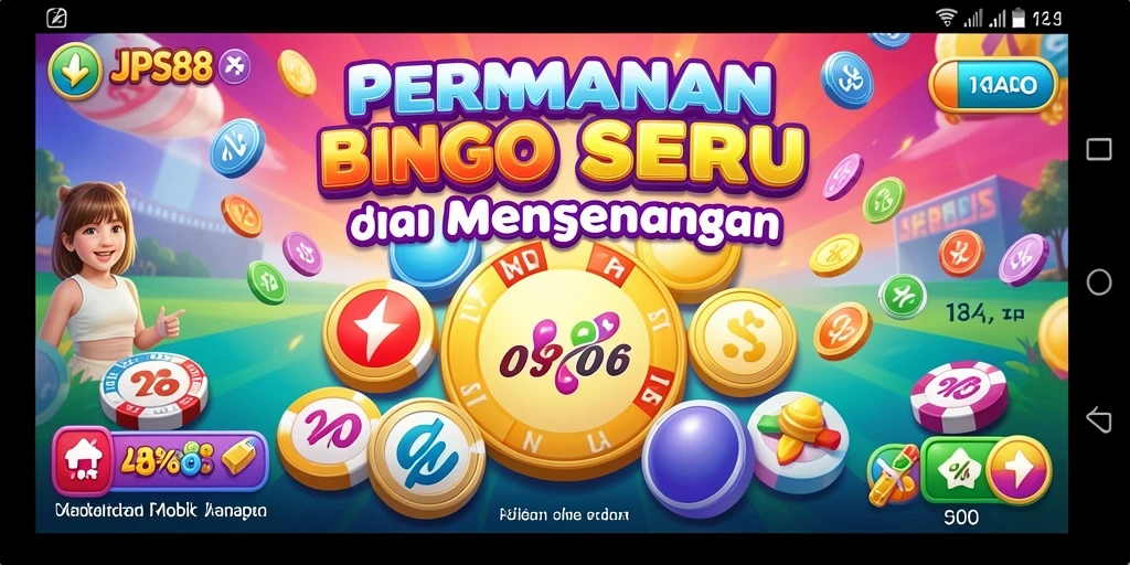Tampilan gameplay seru dalam aplikasi Bingo JPS88.