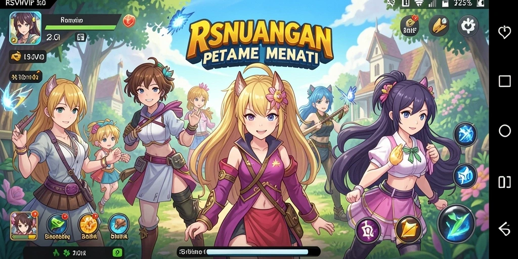 Tampilan menarik dari gameplay RSNVIP yang penuh warna.