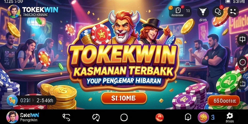 Tampilan gameplay menarik dari TOKEKWIN dengan berbagai pilihan permainan Kasino.