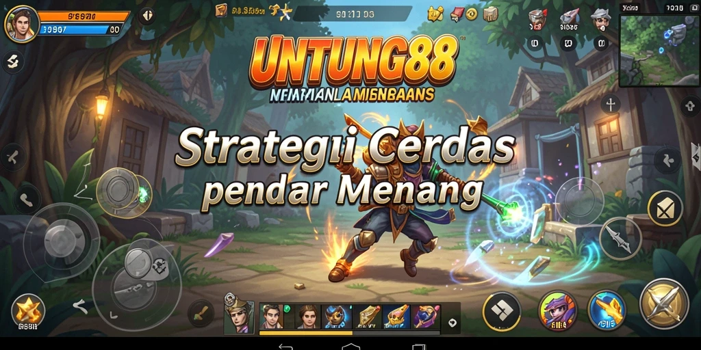 Screenshot utama UNTUNG88 menunjukkan aksi permainan strategi yang intens.
